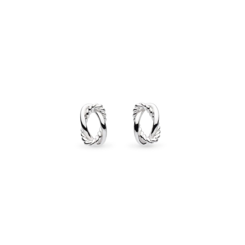 Kit Heath Sterling Silver Marina Rope Twist Stud Earrings