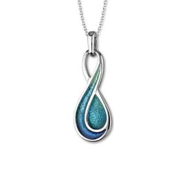 Ortak Silver Cedar Enamel Pendant - EP255 Oasis