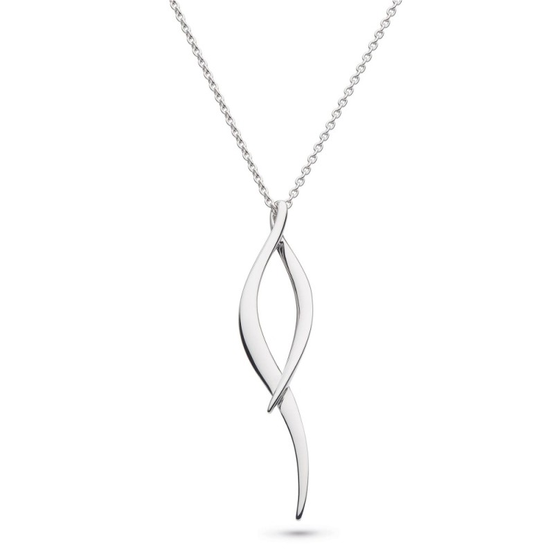 Kit Heath Sterling Silver Entwine Twine Twist Necklace- 90223RP