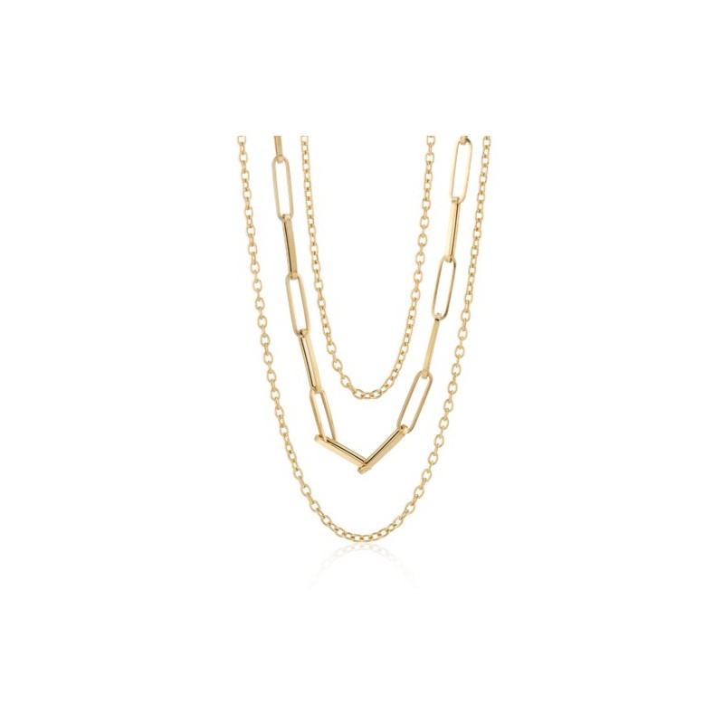 9ct Gold Multi-Strand Gold Necklace - 18-20 inch