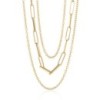 9ct Gold Multi-Strand Gold Necklace - 18-20 inch