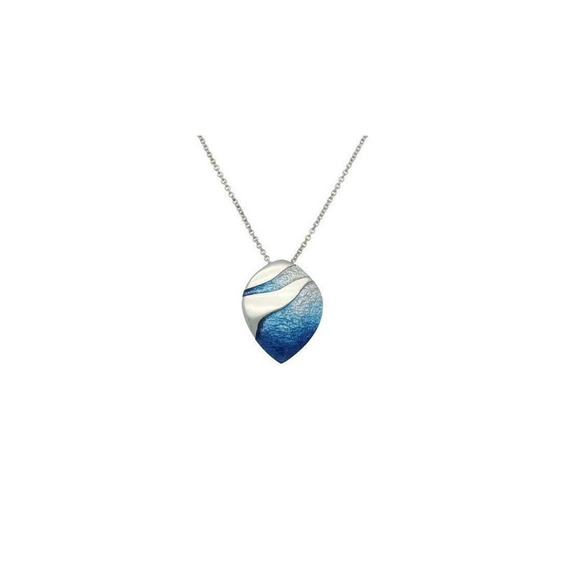 Ortak Silver Enamel Mirage Pendant - EP289 Waterfall