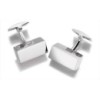 Hoxton London Silver Rectangular Block Cufflinks