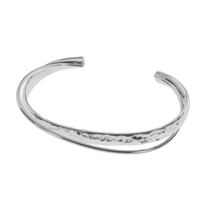 Tianguis Jackson Hammered Silver  Bangle