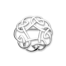 Ortak Silver Celtic Knot Brooch - B268