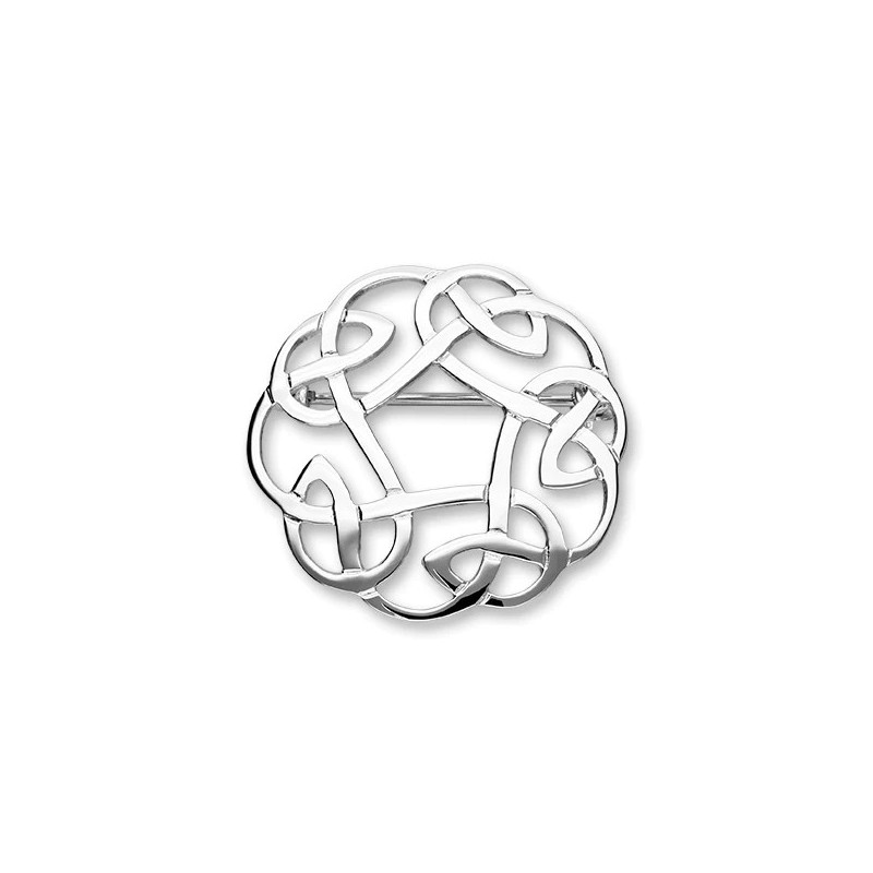 Ortak Silver Celtic Knot Brooch - B268