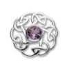 Ortak Celtic Amethyst Brooch - CB62