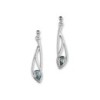 Ortak Silver Retreat Aqua Drop Earrings - CE419 AQUA