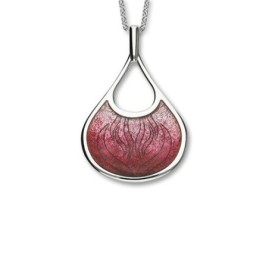 Ortak Silver Enamel Ignite Elements Fire Pendant - EP293 Ignite