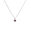 Diamonfire Sterling Silver Red & White Cubic Zirconia Pendant