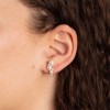 Diamonfire Jewellery - Sterling Silver Shell Pearl Bubble Stud Earrings