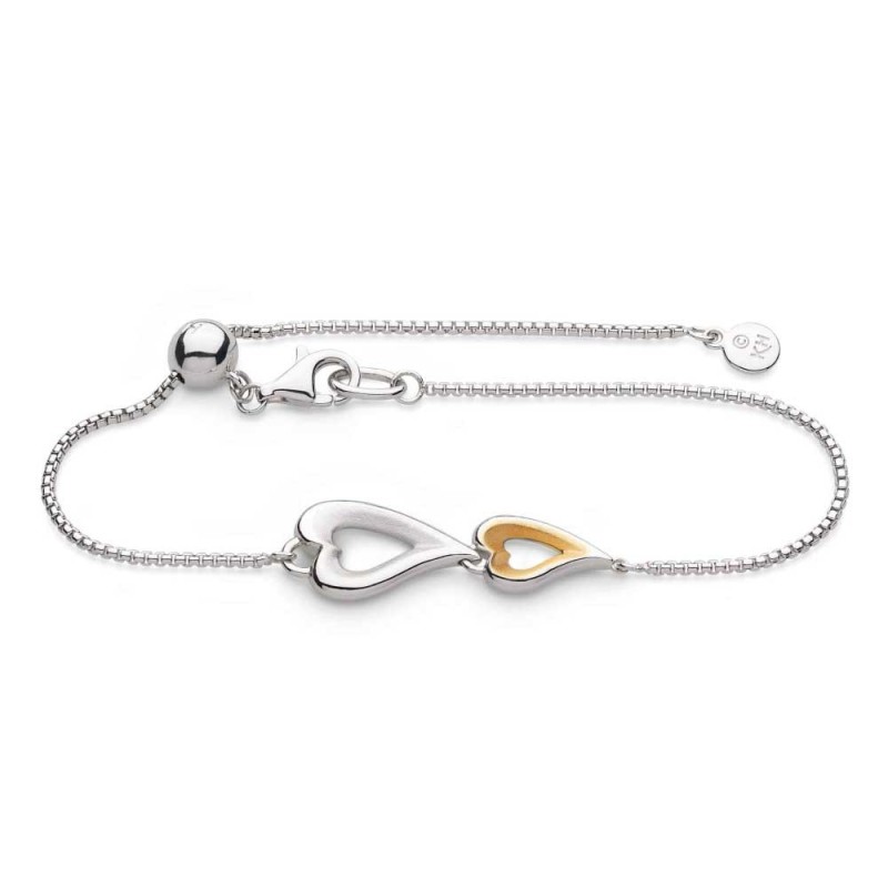 Kit Heath Desire Love Story Golden Twin Heart Bracelet