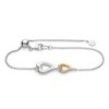 Kit Heath Desire Love Story Golden Twin Heart Bracelet