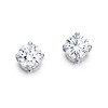 18ct White Gold Diamond Solitaire Stud Earrings - 0.80cts G/VS2