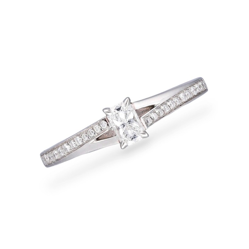 Platinum Phoenix Cut Diamond  Ring - D 0.25 + 0.11 D/VVS2