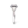 Platinum Emerald Cut Diamond Art Deco Dress Ring- 0.83+0.31 GVS1