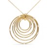 18ct Gold Diamond-set Multi Circle Pendant - 0.40cts