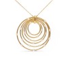 18ct Gold Diamond-set Multi Circle Pendant - 0.40cts