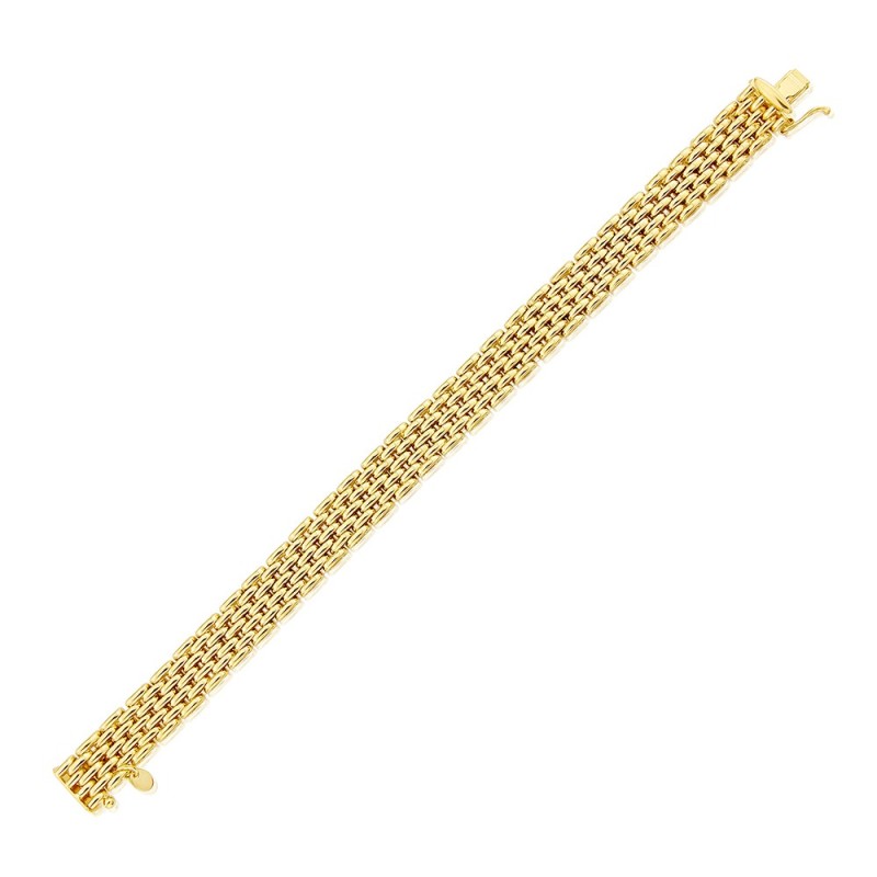 9ct Gold Panther Link Bracelet