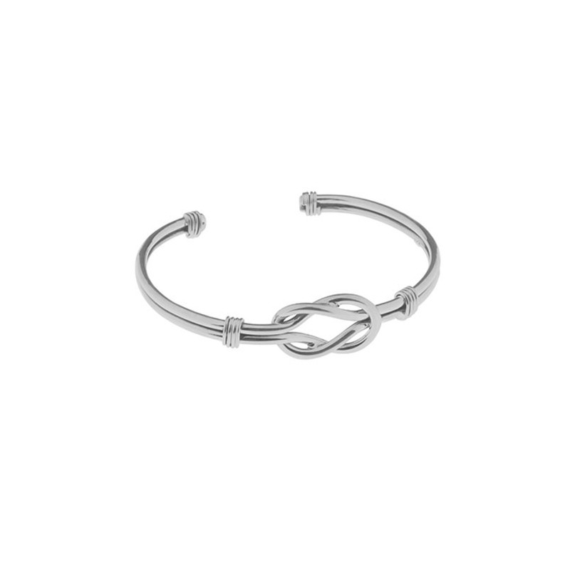 Tianguis Jackson Reef Knot Silver Cuff Bangle - BT2127