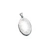 Silver Engaved Flower Locket