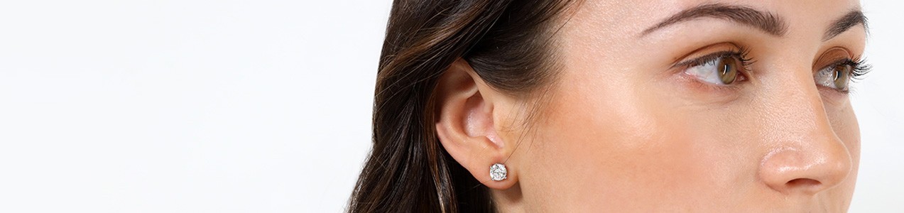 Diamond Solitaire Stud Earrings | Macintyres of Edinburgh